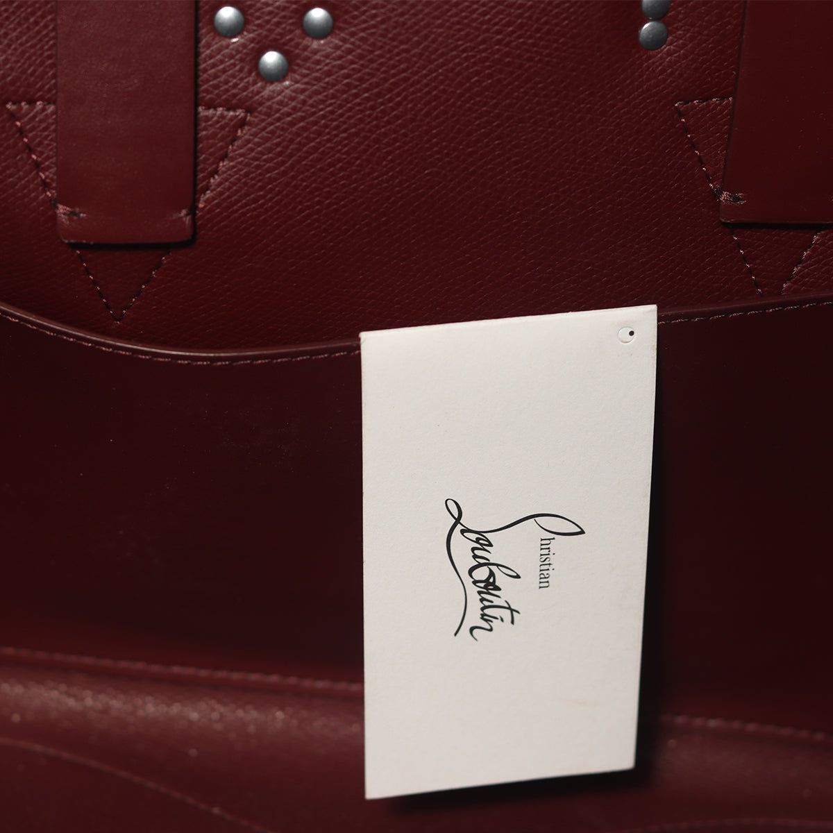 Christian Louboutin Bordeaux Cabachic Tote Bag