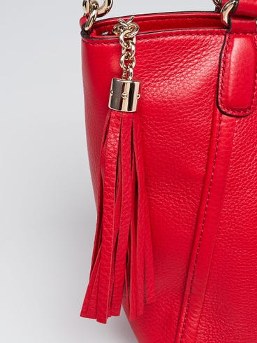 Gucci Red Soho Cellarius Tote
