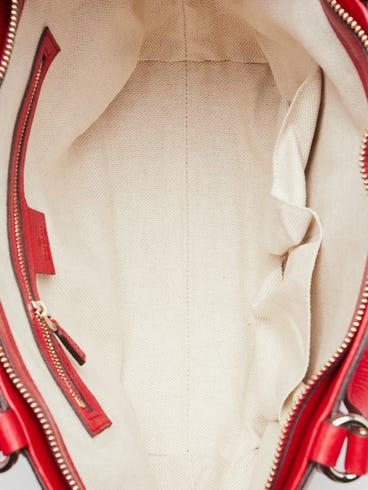 Gucci Red Soho Cellarius Tote