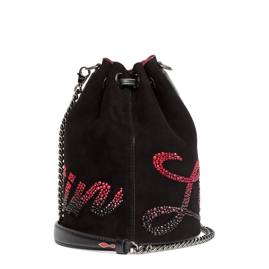 Louboutin Marie Jane Bucket Suede Shoulder Bag
