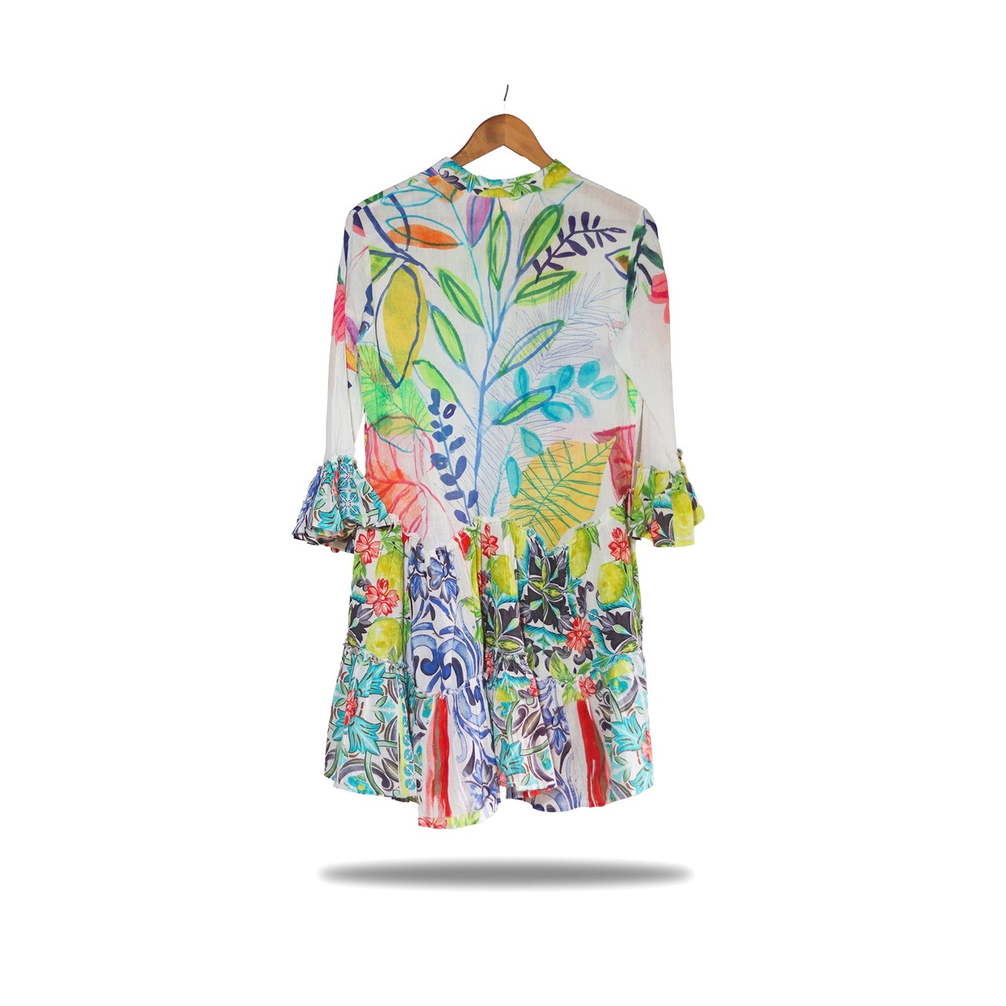 Cin Cin Multicolored Cotton Printed Dress