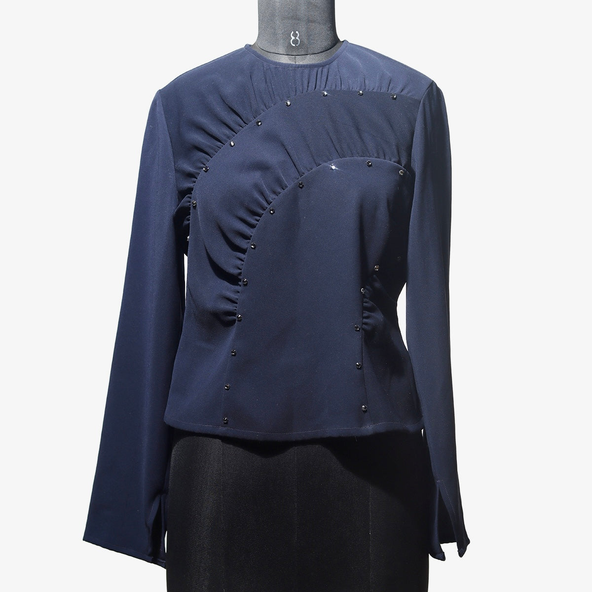 Studio Moonray Navy Meridian Top