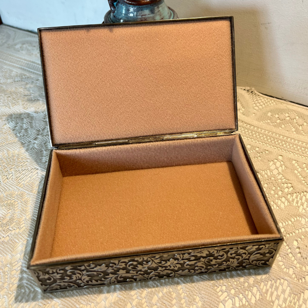 Real Silver Box with Detailed Work