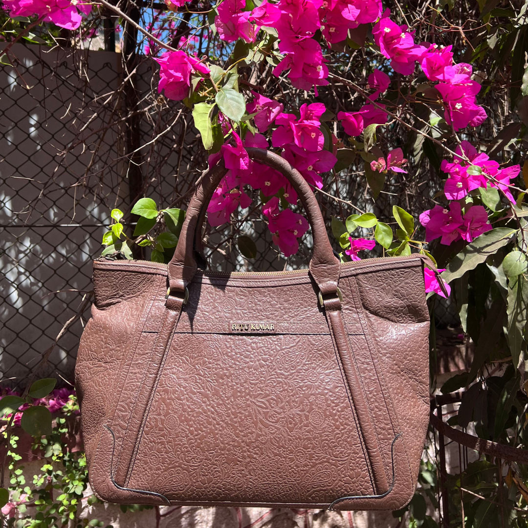 Ritu Kumar Leather Shoulder Bag