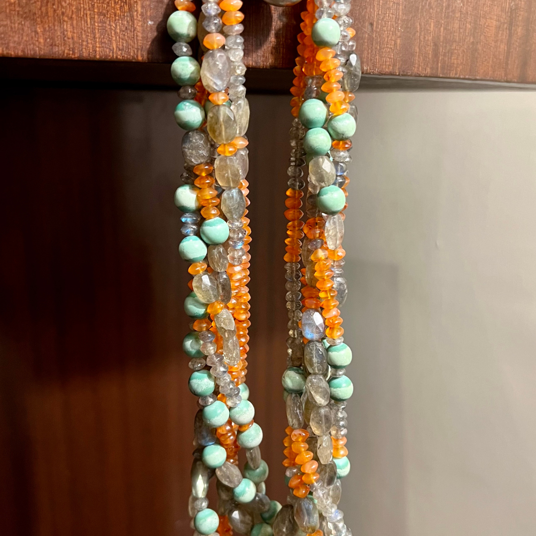Chunky Orange Neck-Piece