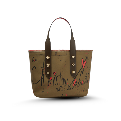 Christian Louboutin Frangibus Small Printed Canvas Tote
