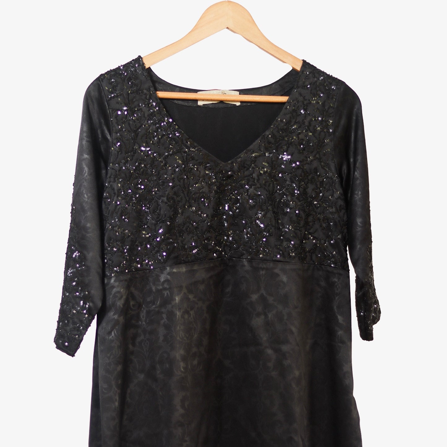 Nivedita Saboo Black Embroidered Kurta