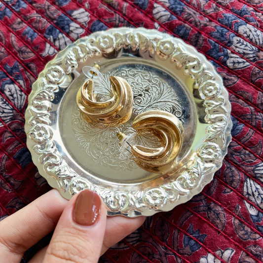 Golden Hoop Earrings
