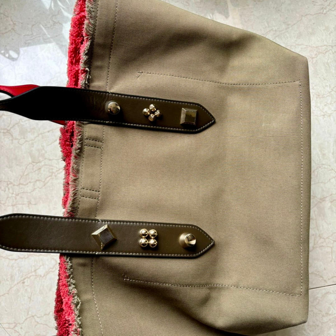 Christian Louboutin Frangibus Small Printed Canvas Tote