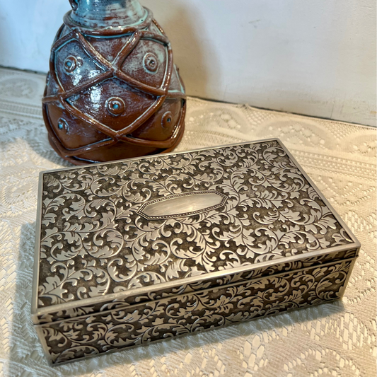 Real Silver Box with Detailed Work