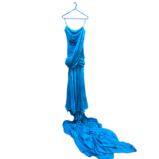Gavin Miguel Blue Evening Gown